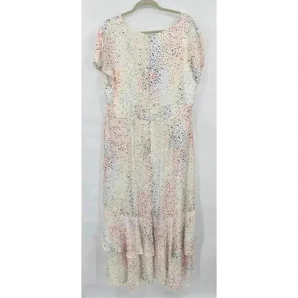 Hutch Women's Plus Size 20W Multi Color Heart Hi-Low V-Neck Dress Anthropologie - Picture 2 of 13